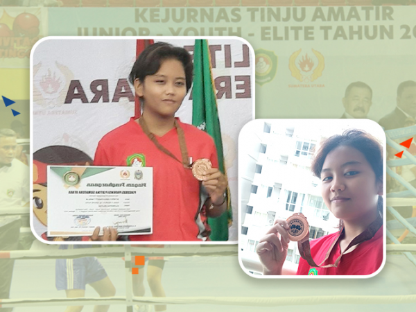Zeisya Petinju Putri SMA YPK Meraih Medali Perunggu Kejurnas Tinju Amatir Tahun 2022